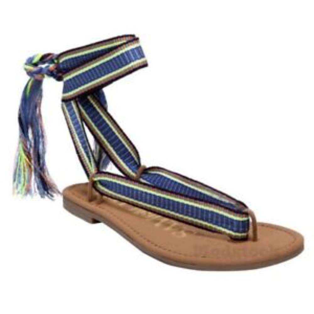 Sam & Libby Blossom Braided Wrap Gladiator Sandals